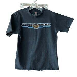 Harley Davidson Alabama Graphic Tee Large Biker Motorcycle Grunge Short Sleeve